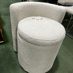 Brand new Storage Ottoman Bench Modern Faux Fur Entryway Bench 22''D x 23''W x 26''H