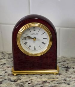 Movado Table Top Clock 5.25"