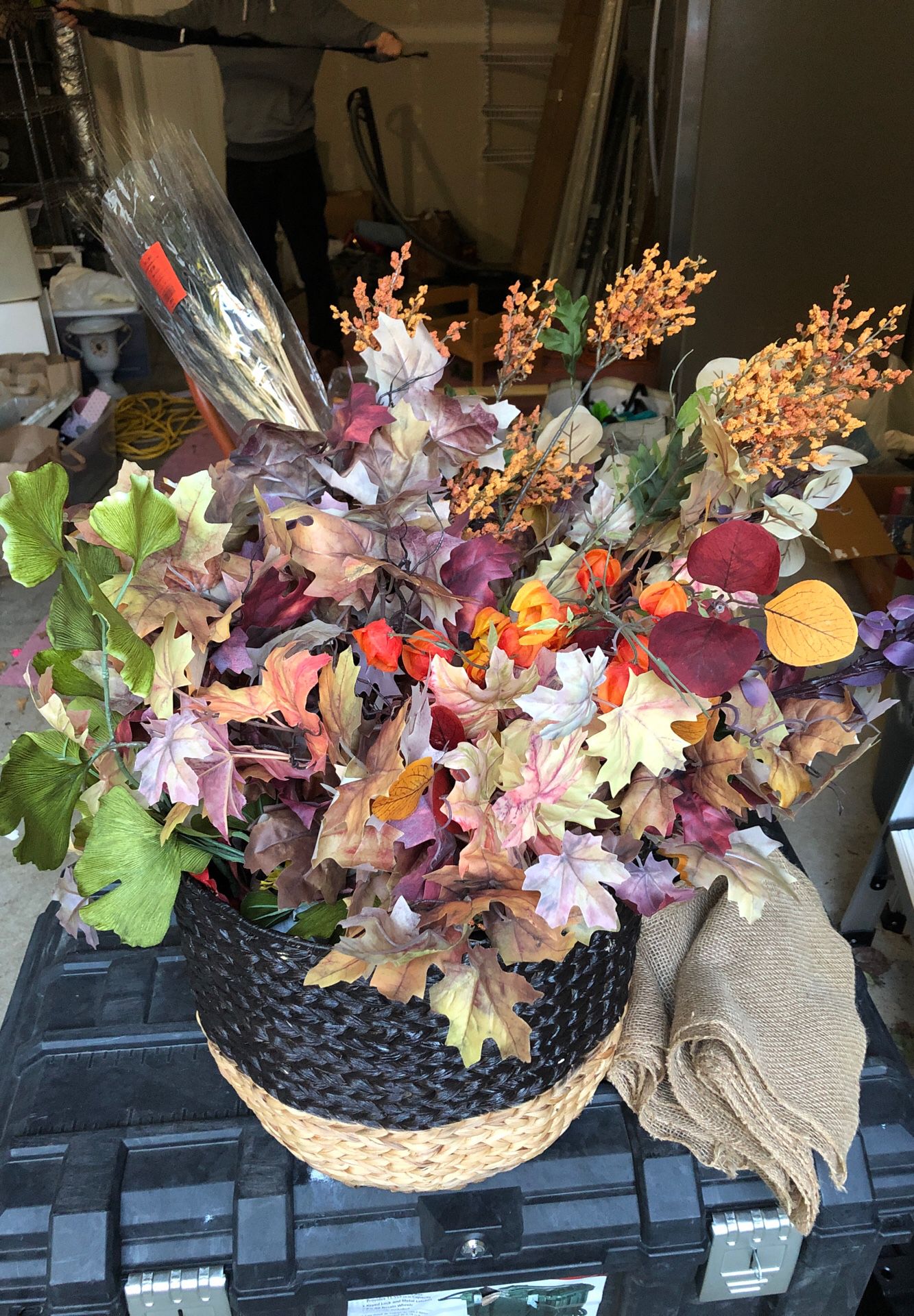 Fall decor crafts faux flowers and stems