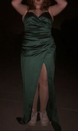 Green Slit Dress