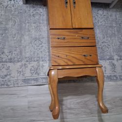 Long 8 compartment  vintage jewelry box