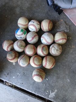 Lot of 16 Used Mixed Lots Brand Baseballs