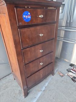 Solid Wood 5 Drawer  