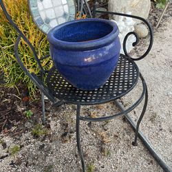 Blue Planter Pot Ceramic 
