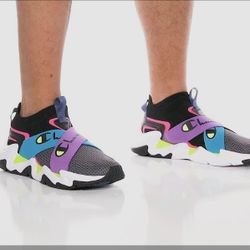 Mens (12) Champion Hyper Cross LO Black Canvas Lifestyle Sneakers Shoes