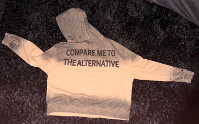 GARCIA French Terry Long Sleeve Crop Top Full Zip Hoodie Size:S