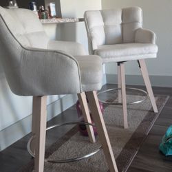 Counter Height Fabric Bar Stools