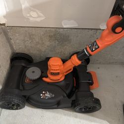 Black and Decker Lawn Mower and Trimmer