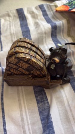 Black bear coasters