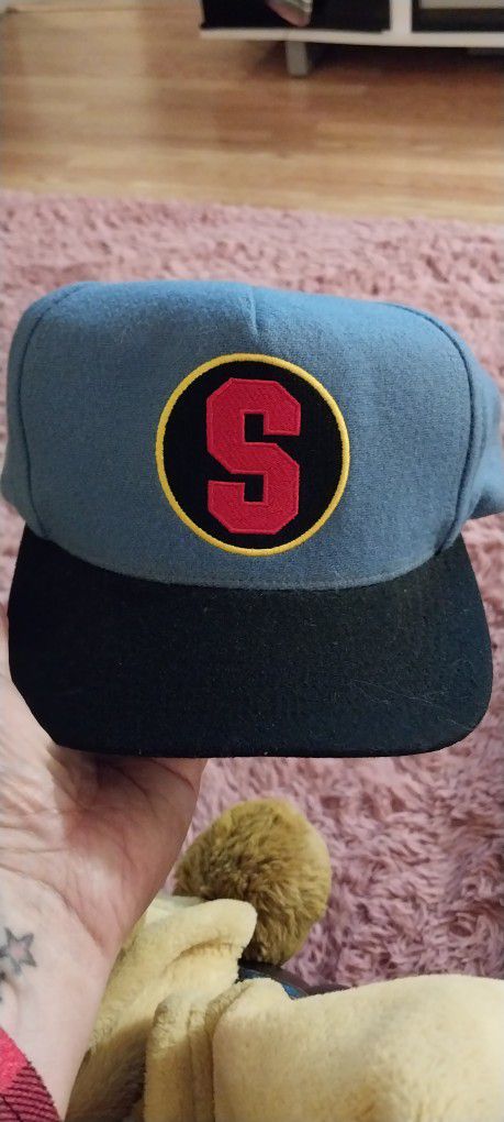Ultra Rare Vintage Supreme Team Snapback Hat Cap