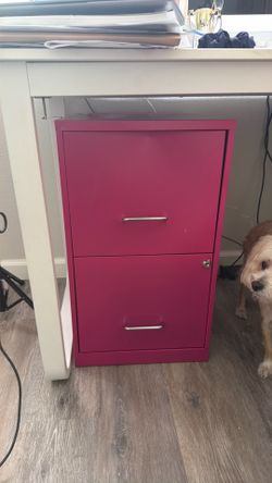Pink Filing Cabinet