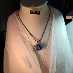 Blue Stone Necklace Set