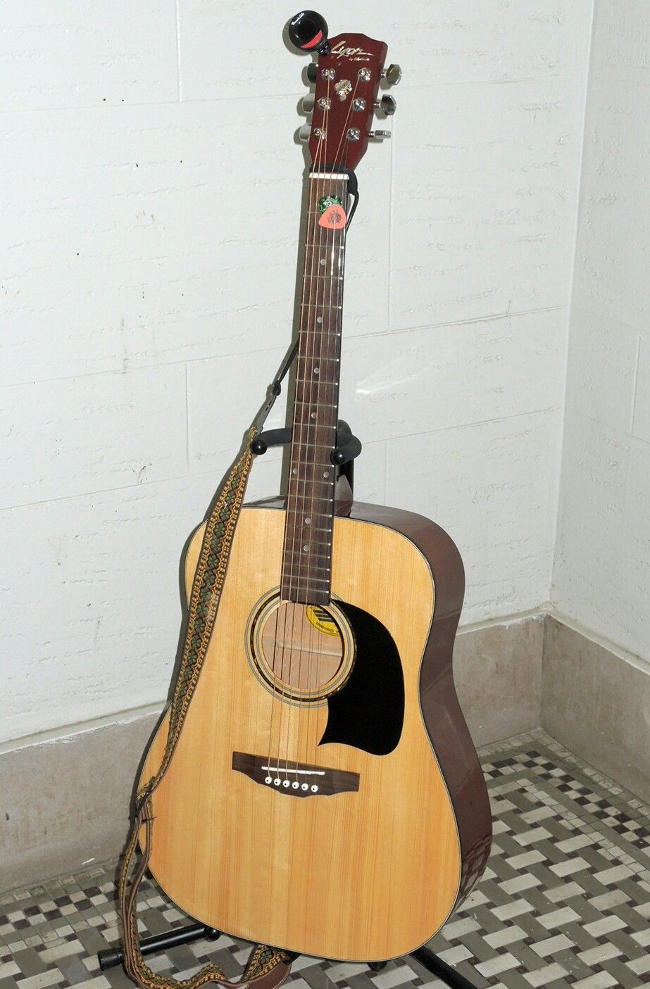 Lyon by Washburn LG2 acoustic guitar with strap,picks,stand,tuner