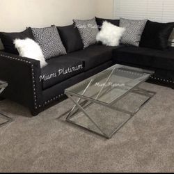 Sectional With Pillows /// Financing Available 