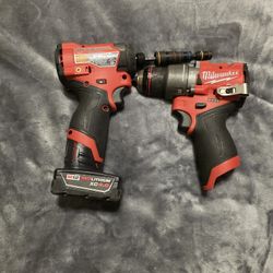 Milwaukee Impact Driver And Hammer Drill