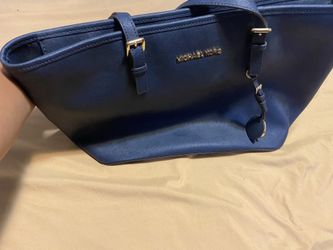 Blue Michael Kors Tote Bag
