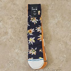 Stance Equinox Casual Crew 3 Pack Combed Cotton Blend Socks Men’s Large (9-13)