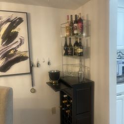 Wooden Wine Rack Plus Metal Stand 