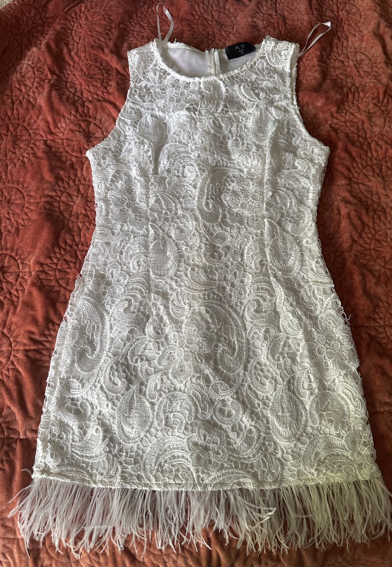 AX Paris White Halter Sheath Mini Dress