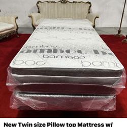 Twin Size pillow top + box spring 