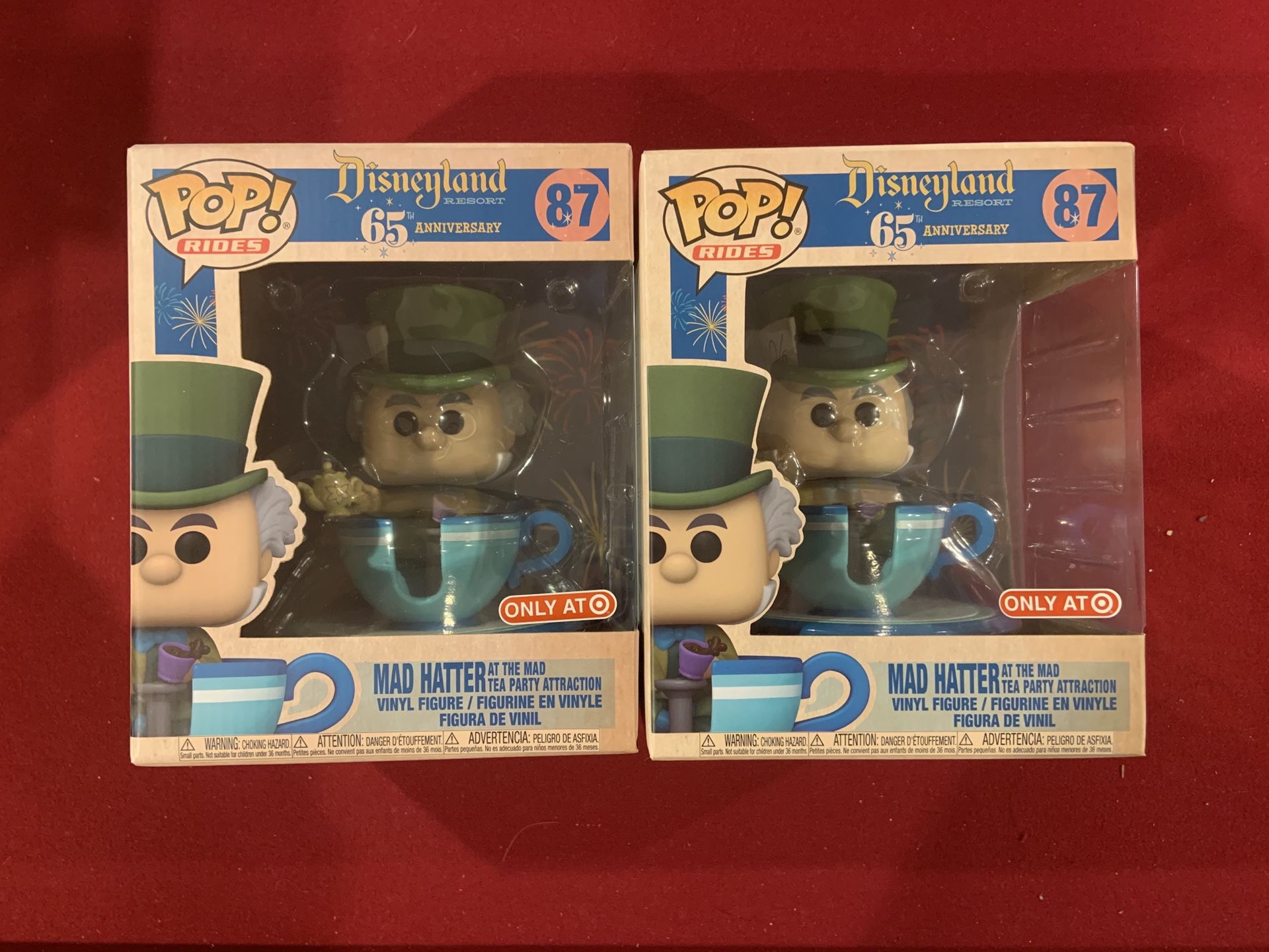 Mad Hatter at the Mad Tea Party Attraction Disney 65 Anniversary Funko POP #87 Target Exclusive