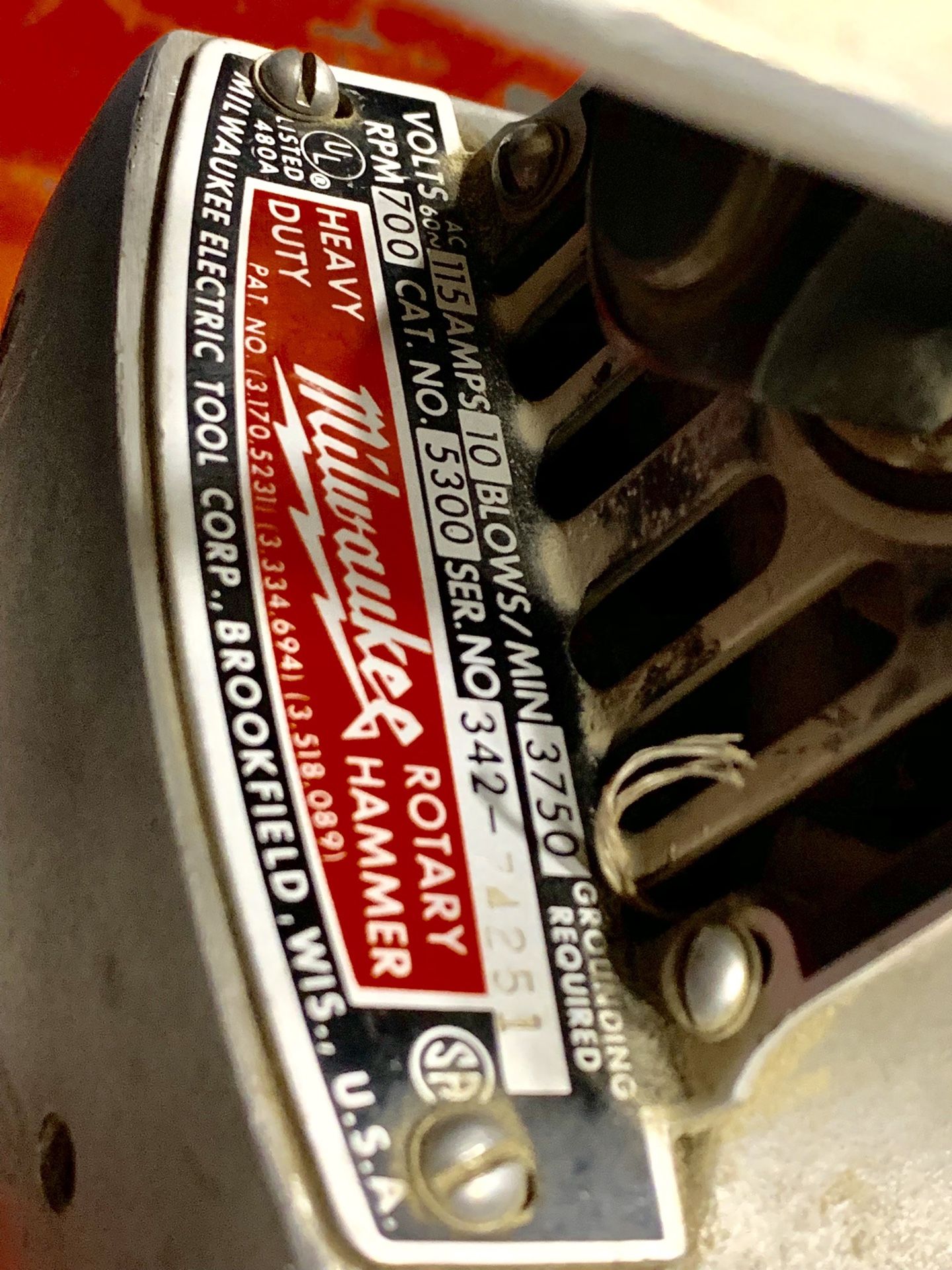 MILWAUKEE 5300 HEAVY Duty ROTARY Hammer model 530. for Sale in Monument