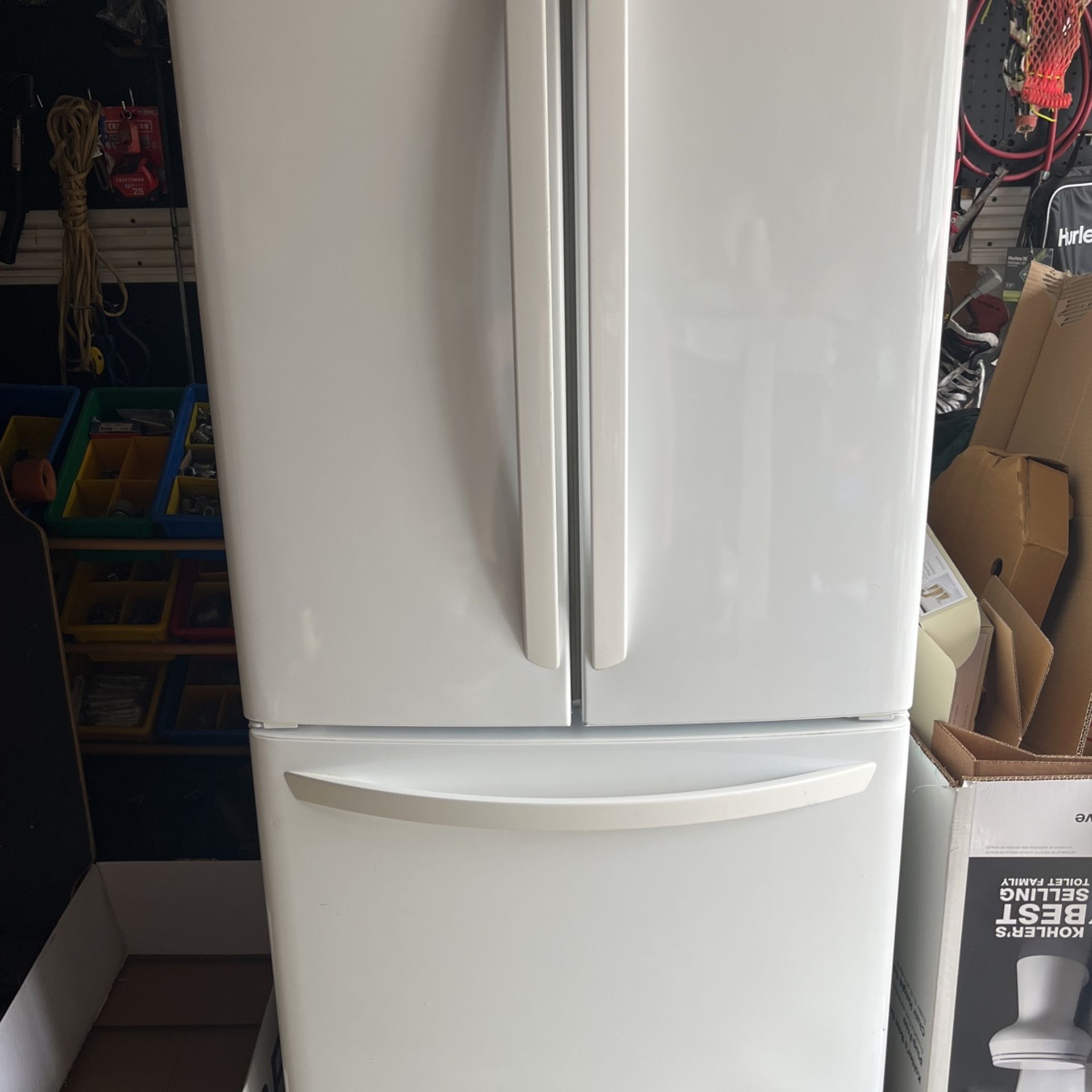 LG double door fridge with freezer 