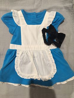 Alice in Wonderland 0-3 months baby girl dress/costume