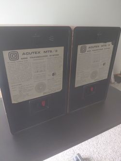 ACUTEX MTS/3 SPEAKERS/ MADE IN JAPAN