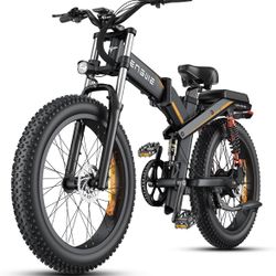 ENGWE X24/X26 1200W Electric Bike for Adults, 26" x 4.0 Fat Tire Folding Ebike with Single/Dual Removable Battery 48V 19.2AH/+10AH up to 62/94Miles & 