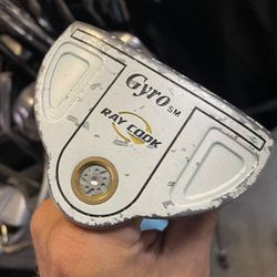 Ray Cook Gyro sm golf putter in right hand  Used