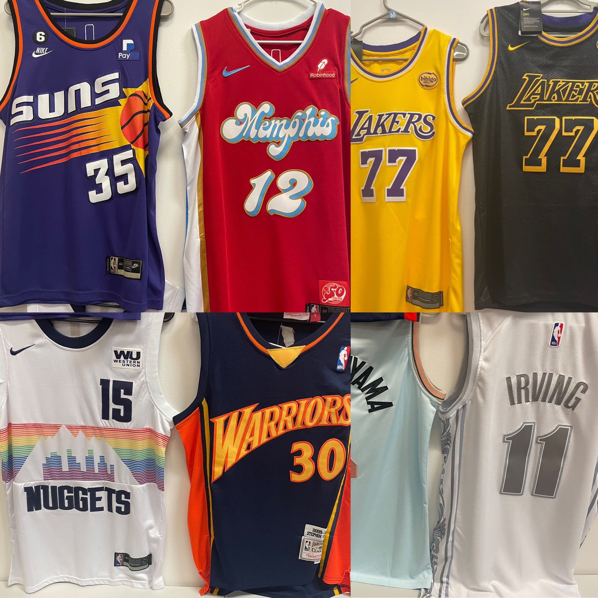 NBA Jerseys & GEAR - Playoffs Coming. LUKA. TATUM. JOKIC. CURRY.  ANT. SGA. 