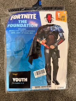 Fortnite The Foundation Youth Costume XL 14-16
