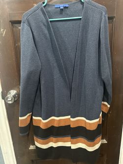 Navy Blue Long Cardigan 