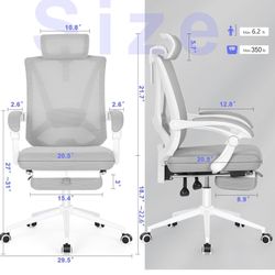 Amazon White/grey Desk Chair
