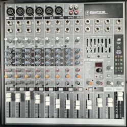 Mackie Speakers (2) And Mixer 