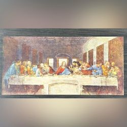 Original Vintage Fine Art Print Leonardo di ser Piero da Vinci, THE LAST SUPPER 1930’s Printed Antique Artist Collectible Renaissance