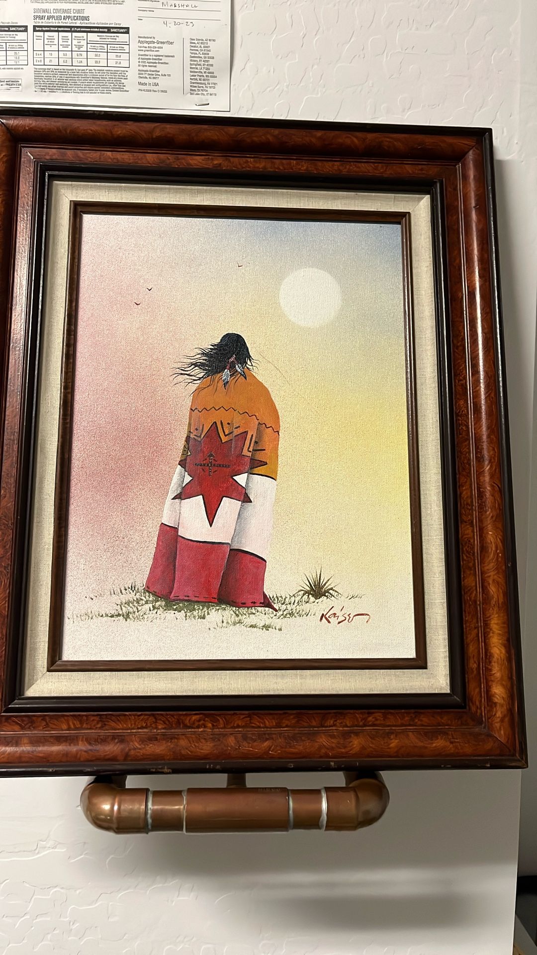 Kaiser Native American Oil Painting 
