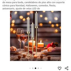 New Three Heads Metálico Candle Holder( 4 Sets For $40.00)