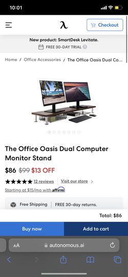 Dual Computer Monitor Stand 
