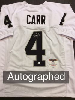 TODAY! Derek Carr SIGNED Raiders Jersey