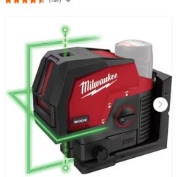 MILWAUKEE M12 100 FT. CROSS LINE & PLUMB LASER