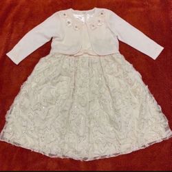 Beautiful Dress with Long sleeve bolero cardigan