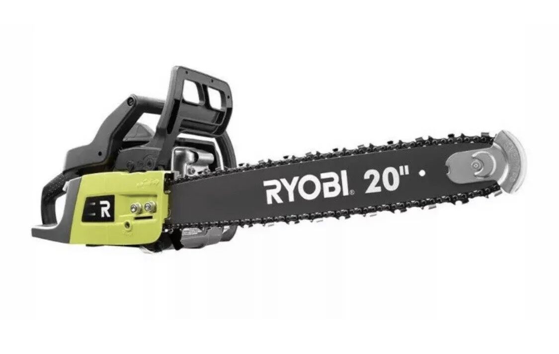RYOBI 20 in. 50 cc 2-Cycle Gas Chainsaw with Heavy-Duty Case
