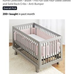 BreathableBaby Deluxe Mesh Crib Liner Beige New