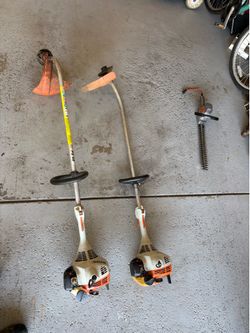 Two stihl FS 45