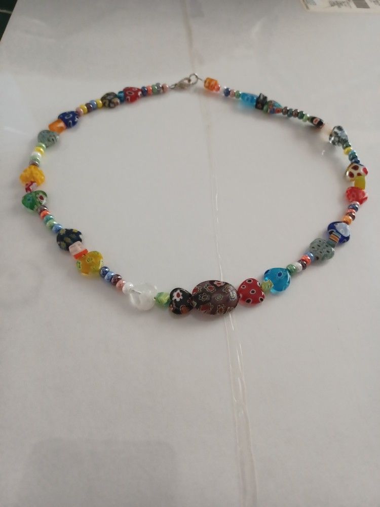 Millefiori Patchwork Choker