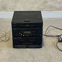 Sharp CMS-C333 Compact Disc Music Stereo System 3-Disc CD (Speakers not included)