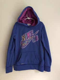 Nike Therma Fit Hoodie Girls Size Medium Hooded Sweatshirt
