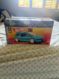 Hot Wheels Mattel Brick Shop Custom '90 Honda Civic EF Building Set
